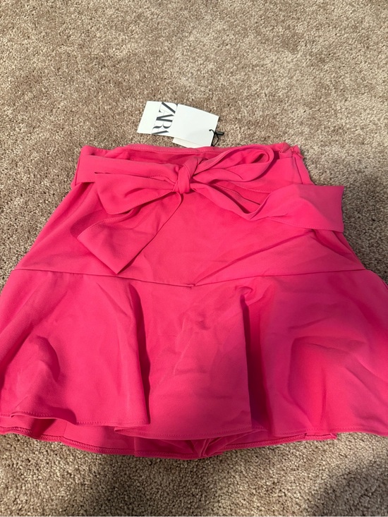 Zara Dresses & Skirts - Zara Hot Pink Bow Skirted Swim Bottoms